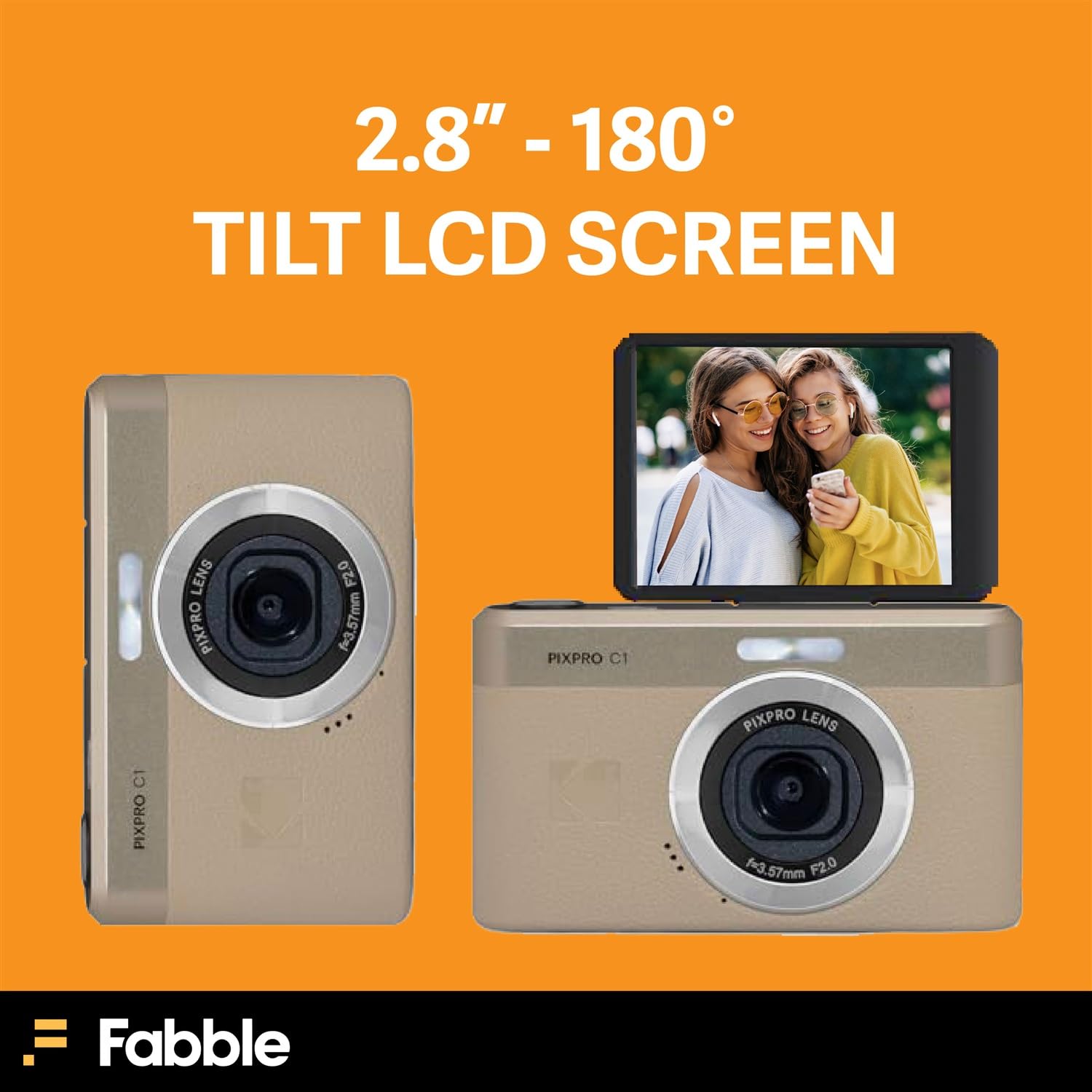 Buy Kodak PIXPRO C1 Compact Digital Camera (Tan) Bundle with 32GB